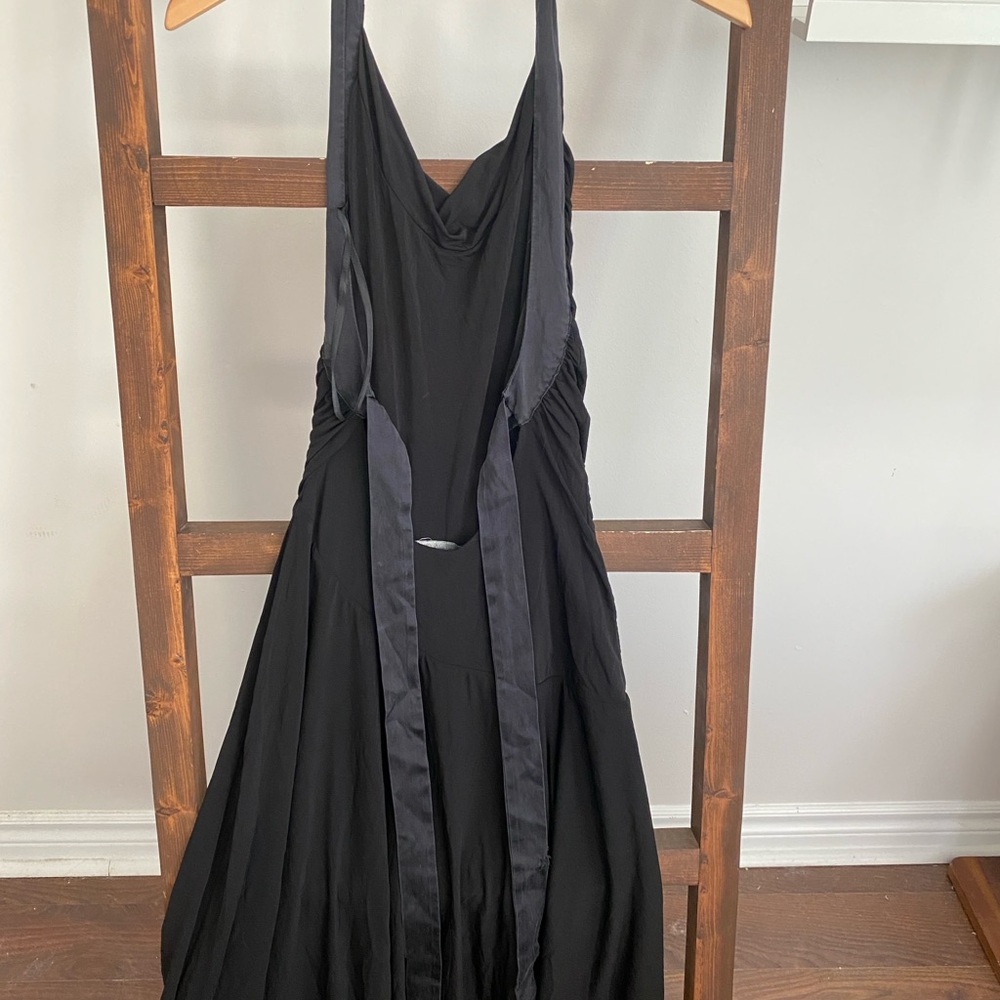 bebe Black Backless Halter Dress - Picture 5 of 8